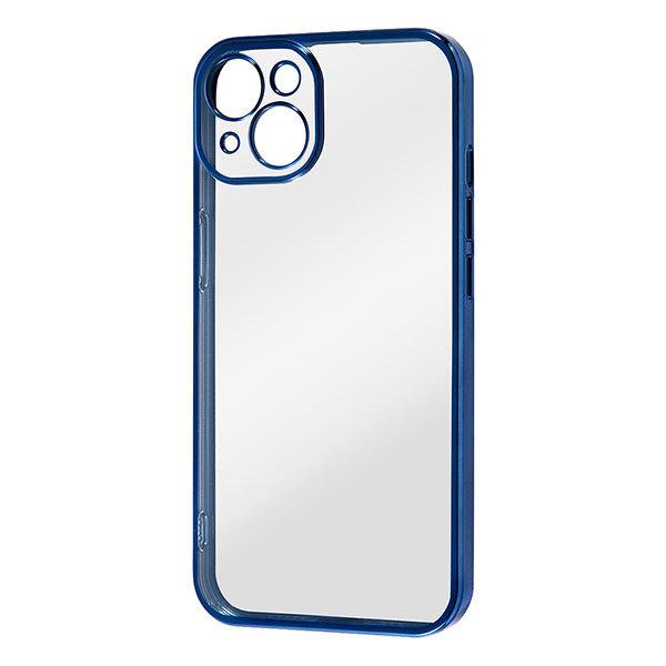 iPhone13 ケース ソフトケース Perfect Fit メタリック ブルー カバー アイホン...