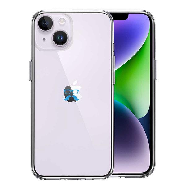 iPhone14 iPhone14Plus ケース ハードケース ハイブリッド クリア ひげ メガネ...