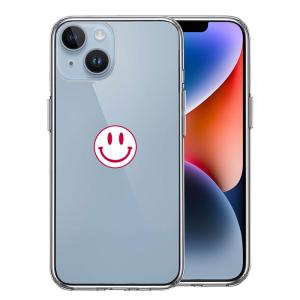 iPhone14 iPhone14Plus ケース ハードケース ハイブリッド クリア にこちゃん スマイル マーク カバー アイフォン スマホケース｜selectshopsig