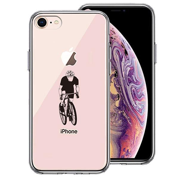 iPhone8 iPhone7 ケース ハードケース ハイブリッド クリア スポーツサイクリング 男...