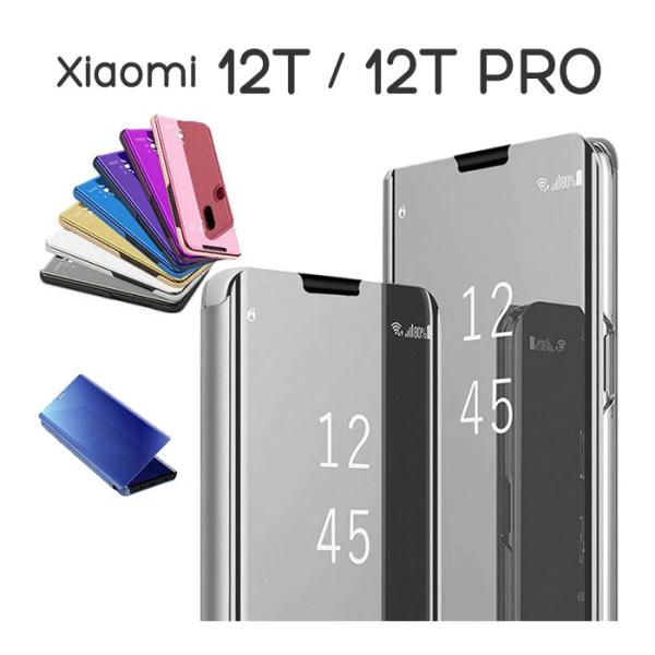 Xiaomi 12T 12T Pro ケース 手帳型 半透明ミラー カバー シャオミ12t シャオミ...