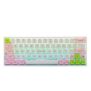 Epomaker SK64S熱昇華プロセスを経ったのメカニカルキーボード RGBバックライトシステム PBTキーキャップ 防塵設計 Gateron軸が