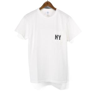 VELVA SHEEN ベルバシーン NYクルーネックポケットTシャツ 161980 NEWYORK LOGO TEE ポケット付きクルーネックTシャツ 丸首ポケT  S/STEE ネコポス対応｜selectshopvacation