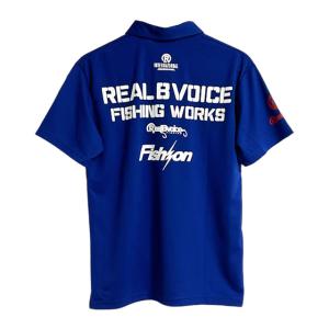 RealBvoice FISHING リアルビーボイス フィッシング ワークス ドライ ポロ シャツ FISHING WORKS DRY POLO SHIRT 24SSRBV-FH-011 ジャパンブルー 青 吸水 速乾｜selectshopvacation