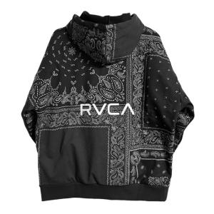 RVCA ルーカ パッチワーク バンダナ フーディー パーカー スウェット トップス PATCHWORK BANDANA HOODIE 【2023年冬モデル】