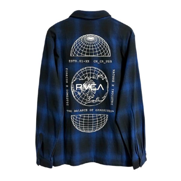 RVCA ルーカ GLOBAL COMESTIC SHIRTS 長袖シャツ グローバル コメスティッ...