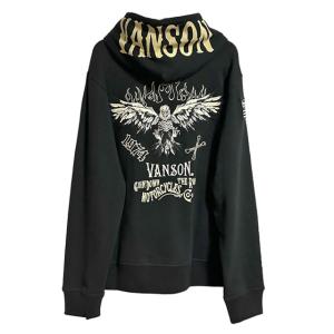 VANSON（バンソン） スケルトン ボーン ファー ジップ パーカー 骨