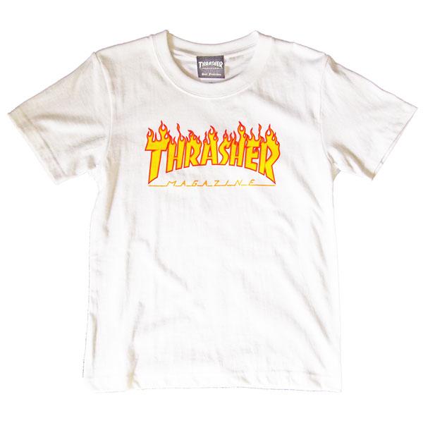 THRASHER スラッシャー KIDS FLAME LOGO TEE キッズ フレイムロゴ 半袖 ...