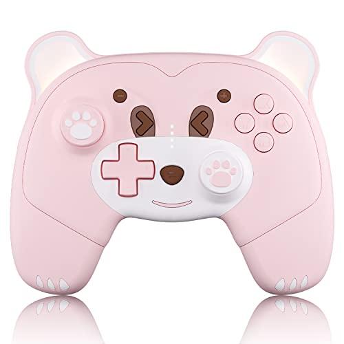 Mytrix Pink Wireless Controller for Nintendo Switc...