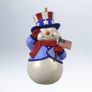 Hallmark 2012?Keepsake Ornaments qxg4681?Patriotic雪だるま｜selectshopwakagiya