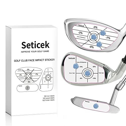 Seticek ゴルフインパクトテープセット 300個 セルフティーチング スイートスポットと一貫性...
