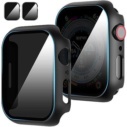 Apple WatchのKSKSPE 4パックパックプライバシースクリーンプロテクターケース44mm...