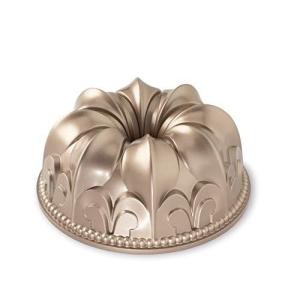 Nordic Ware Fleur De Lis Cast Aluminum Bundt Pan  10 Cup  Toffee 並行輸｜selectshopwakagiya