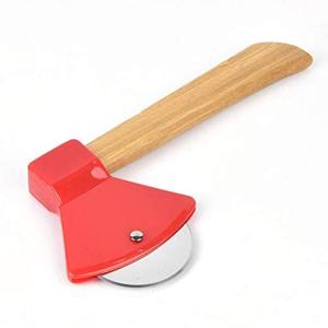 Axe ピザカッター 竹製ハンドル シャープな回転ブレード 21cm Axe ピザスライサー ピザローラー 並行輸入｜selectshopwakagiya