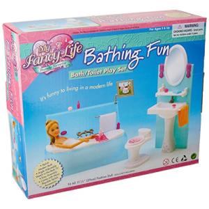 My Fancy Life Dollhouse Furniture - Bathing Fun with Bath Tub and To 並行輸入｜selectshopwakagiya