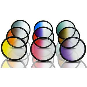Opteka 72mm HDマルチコートGraduatedカラーフィルタキットデジタル一眼レフカメラ用内容：レッド オレンジ ブルー  並行輸入