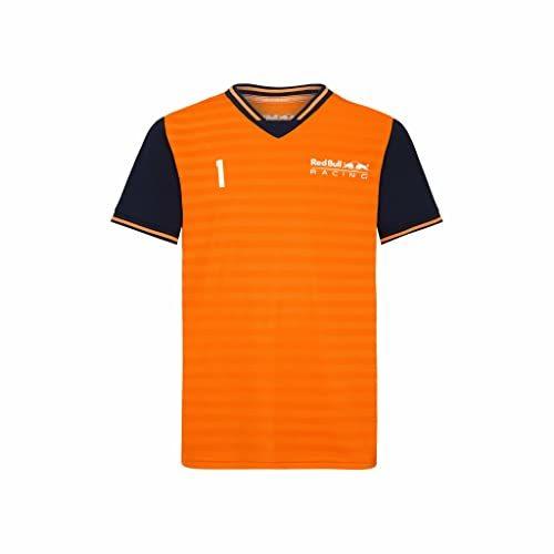 レッドブルレーシング-公式F1商品-マックスフェルスタッペンキッズスポーツウェアTシャツ-オレンジ-...