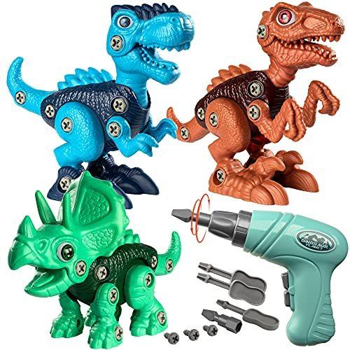Coogam Take Apart Dinosaur Construction Toys 3 Pac...