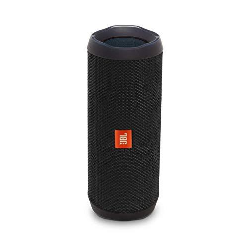 JBL Flip 4 Black - 防水ポータブル &amp; 耐久性のある Bluetooth スピーカ...