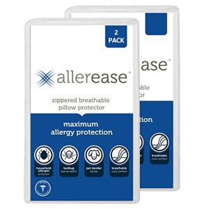 Aller-Ease Maximum Allergy and Bedbug  King-2 Pack Pillow Protectors 並行輸入｜selectshopwakagiya