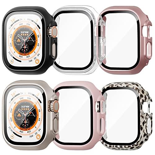 Apple Watchの6パックUltra 49mm Case with Temeled Glass...