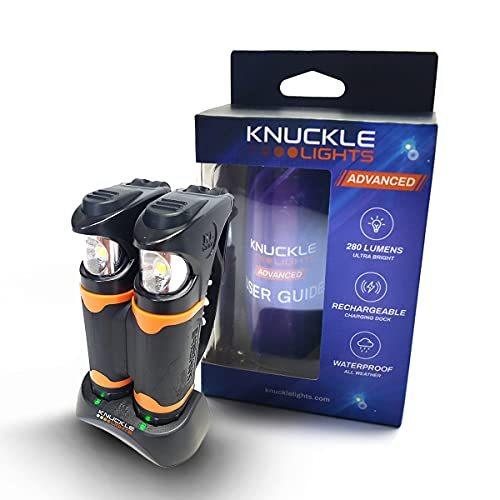 Knuckle Lights アドバンスド - 充電式 LED ライト ランニング ジョギング 犬の...