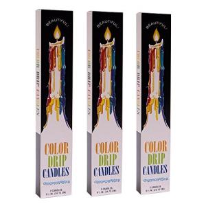 Color Drip Candles  6 candles total by Color Drip Candles｜selectshopwakagiya