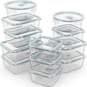 Razab 24 Pc Glass Food Storage Containers Airtight Lids Microwave/Oven/Fre｜selectshopwakagiya