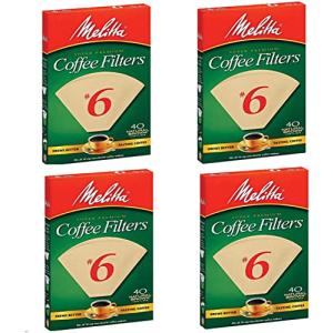 Melitta FBA USA Inc 626412#6 ナチュラルブラウンコーンコーヒーフィルター 40枚 - 4パック 並行輸入｜selectshopwakagiya