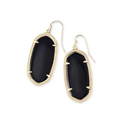 Kendra ScottシグネチャーElle Dropピアス。 One Size ブラック 並行輸入