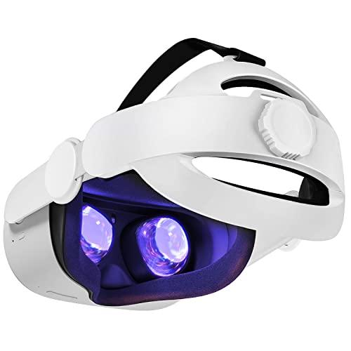 Saqico ヘッドストラップ Oculus Quest 2 3-in-1 調節可能な Halo ヘ...