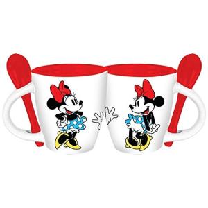 Disney Minnie Mouse Waves Espresso Mug w/Spoon  White Red 並行輸入｜selectshopwakagiya
