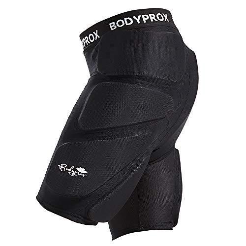 Bodyprox 保護用 パッド入りショーツ スノーボード 、スケートやスキー用、ヒップ、お尻や尾て...