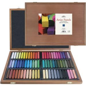 Pro Art Square Artist Pastel Set  72 Assorted Colors Wood Box｜selectshopwakagiya