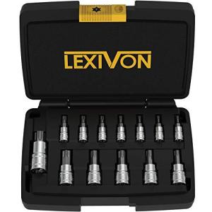 | LEXIVON トルクスビットソケットセット プレミアムS2合金スチール 13ピース