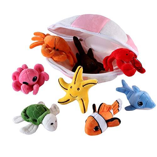 Plush Soft Stuffed Ocean Sea Animals Playset with ...