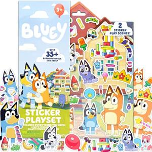 Bluey Sticker Playset  35+ Reusable Bluey Stickers  2 Sticker Play S 並行輸入｜selectshopwakagiya