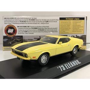 Greenlight 86412 1973 Ford Mustang Mach 1 Yellow Eleanor Gone in Sixty Sec