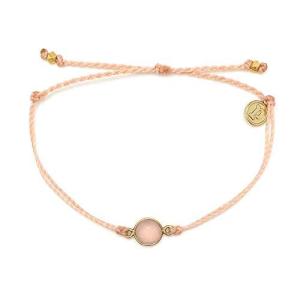 Pura Vida ゴールドジェムストーンブレスレット  防水 職人 ハンドメイド 調節可能 スレッド付き ファッションジュエリー ガ 並行輸入