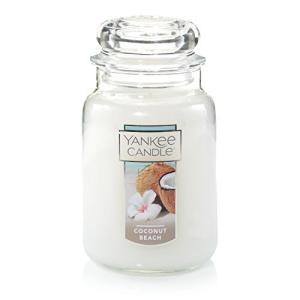 Yankee Candle Coconut Beach Large Classic Jar Candles ホワイト 1523480｜selectshopwakagiya