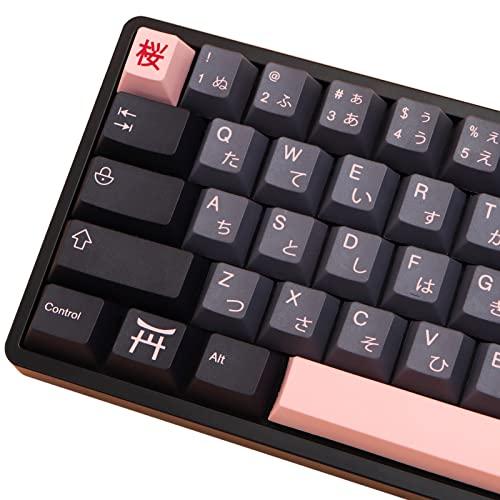 MOLGRIA キーキャップ 136セット ナイトサクラフルサイズキーボード用 カスタム PBT チ...