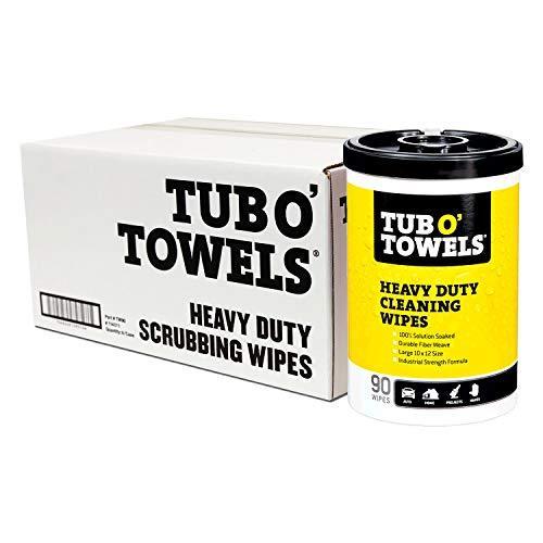 TubO&apos;TowelsTW90ヘビーデューティー10x12サイズマルチサーフェスクリーニングワイプキ...
