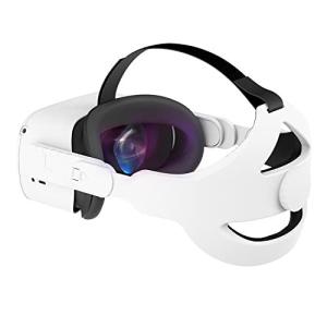 Shinevery 調節可能なヘッドストラップ Oculus Quest 2 VRヘッドセット用 VRゲームのサポートと快適性の向上 L 並行輸入