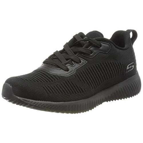 Skechers レディース ボブスクワッド タフトークスニーカー  ブラック/ブラック  9 並行...