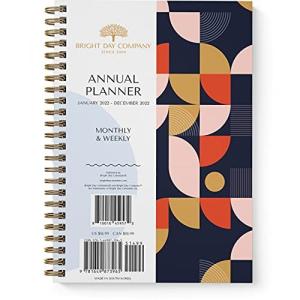 2022 Geometric Annual Planner by Bright Day  Yearly Monthly Weekly D｜selectshopwakagiya