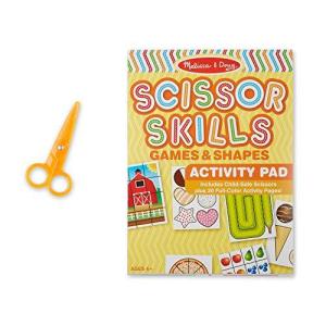 Melissa & Doug シザースキル アクティビティブック 子供に安全なハサミ1組 20ページ｜selectshopwakagiya