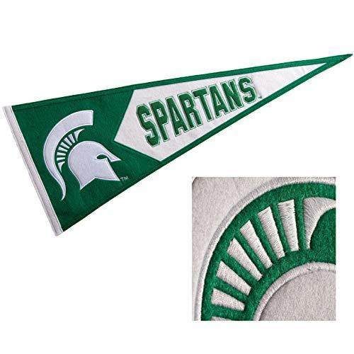 Michigan State Spartansウール刺繍、縫製ペナント