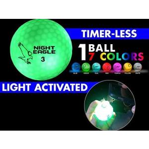 Night Eagle CV LEDゴルフボール ライトアクティベーション タイマーなし 6個パック 7色のボール6個パック 並行輸｜selectshopwakagiya