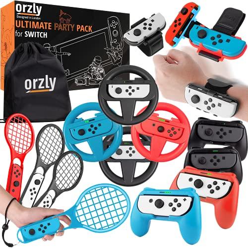 Orzly ファミリースポーツ パーティーパック アクセサリーバンドル Nintendo Switc...