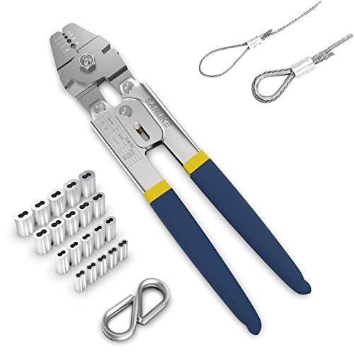 Sanuke Wire Rope Crimping Swaging Tool Cable Crimp...